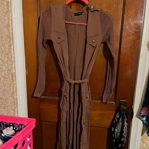 Camel longline duster/sweater